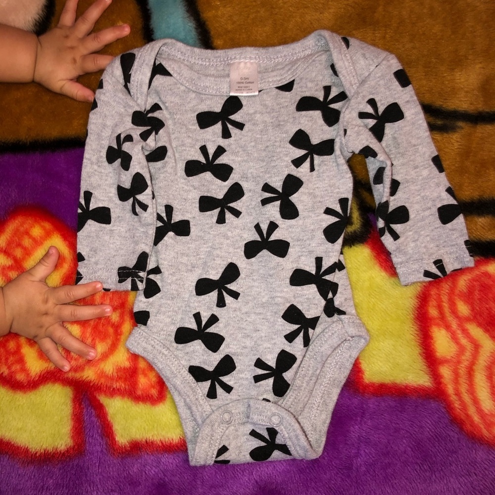 Baby Girl Bow Onesie